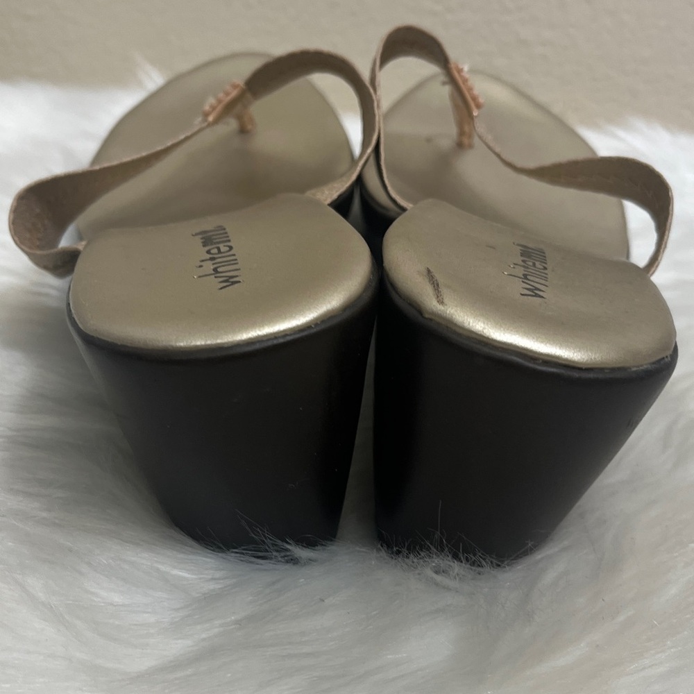 White Mt. Wedge Sandals - Picture 6 of 11